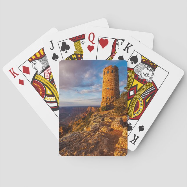 Cartes de jeu de vue de désert de canyon grand (dos)