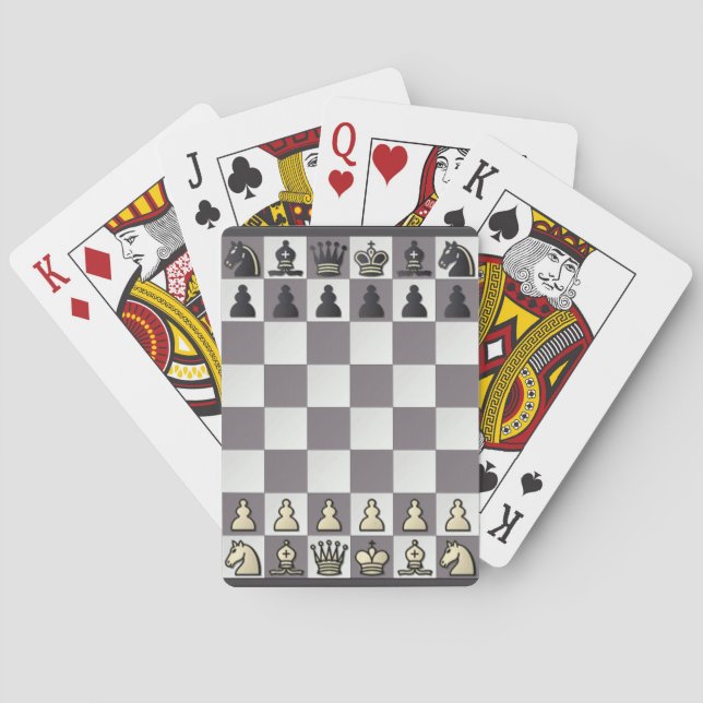 Cartes de jeu d'échecs (dos)