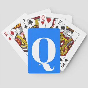 Cartes de jeu DÉCORÉES D'UN MONOGRAMME pour le