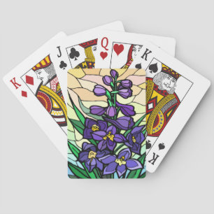 Cartes de jeu Dendrobium en verre
