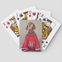Cartes de jeu d'hockey de Canadiens de Vizlsa