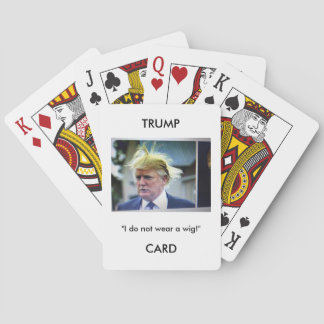 Cartes de jeu d'image/citation de Donald Trump