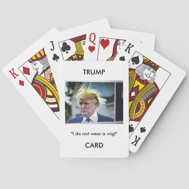 Cartes de jeu d'image/citation de Donald Trump (dos)