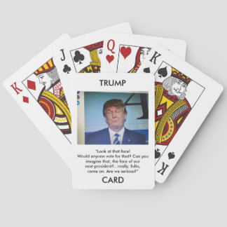 Cartes de jeu d'image/citation de Donald Trump