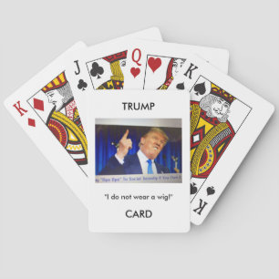 Cartes de jeu d'image/citation de Donald Trump