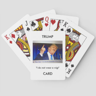Cartes de jeu d'image/citation de Donald Trump