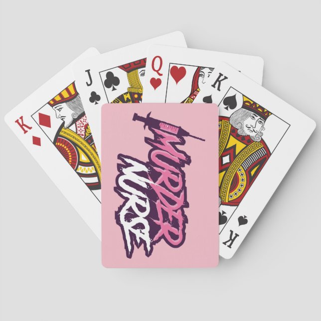 Cartes de jeu d'infirmière de meurtre (dos)