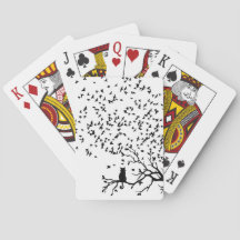 Cartes De Jeu D'Oiseaux Et De Chats