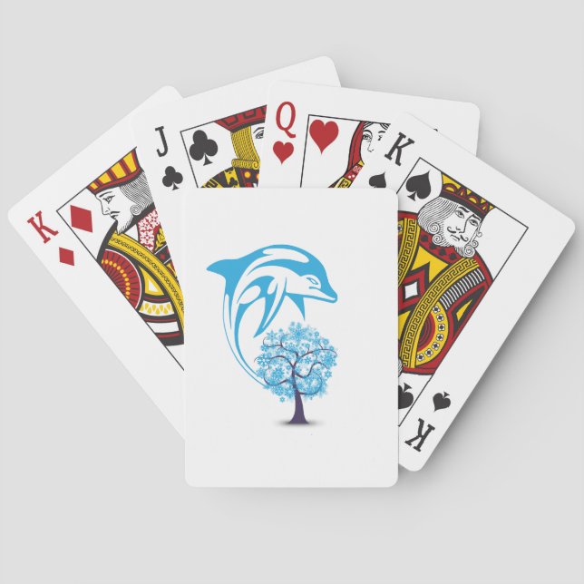 Cartes de jeu Dolphin Abstraites (dos)