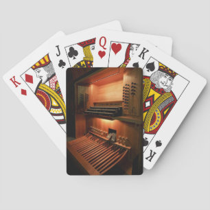 Cartes de jeu d'orgue de tuyau - console d'orgue