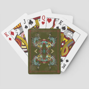 Cartes de jeu Dragon vintages