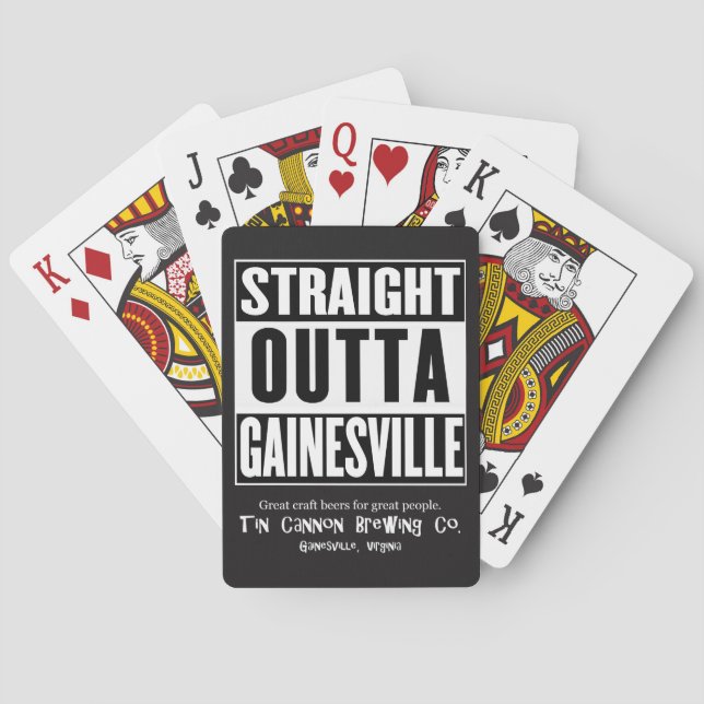 Cartes de jeu droites d'Outta Gainesville (dos)