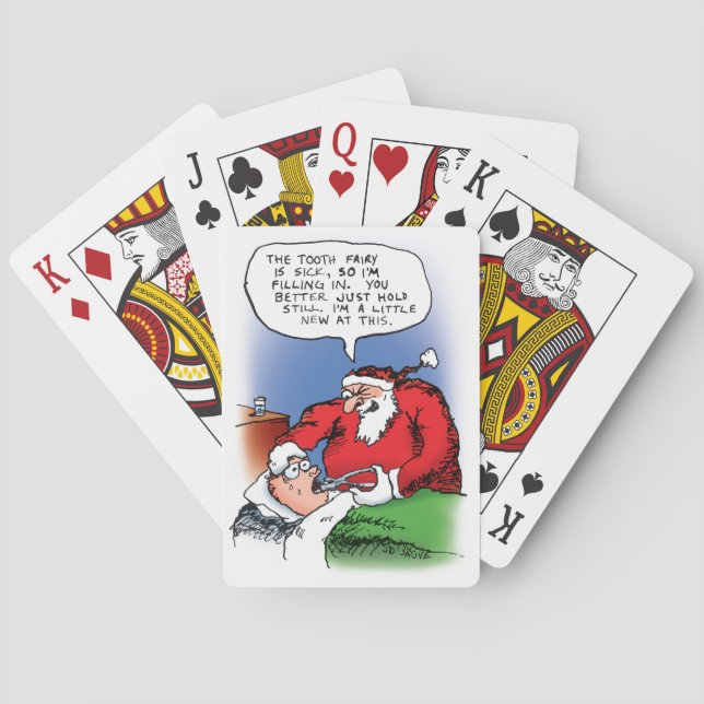 Cartes de jeu drôles de bande dessinée de Père (dos)