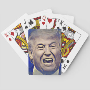 Cartes de jeu drôles de Donald Trump