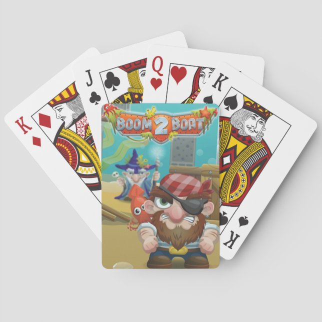 Cartes de jeu du bateau 2 de boom (dos)