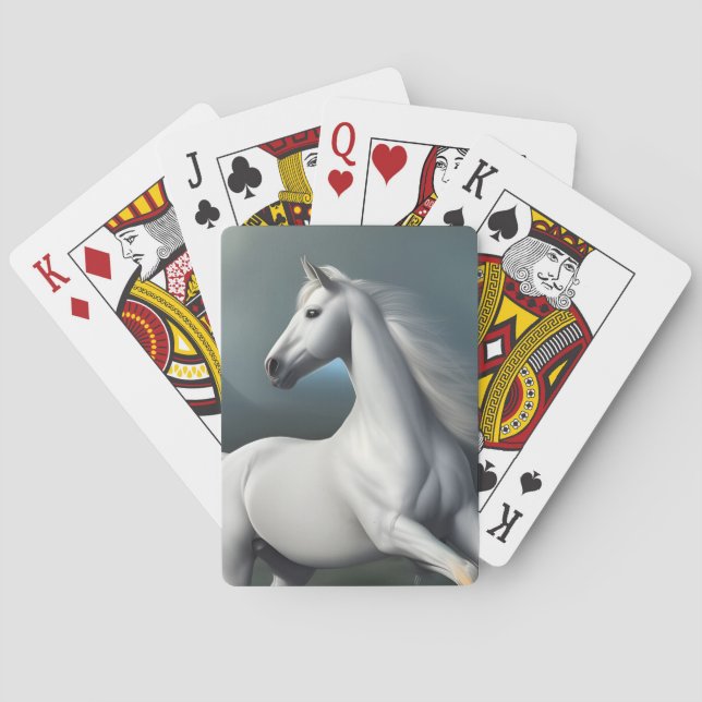Cartes de jeu du cheval blanc (dos)