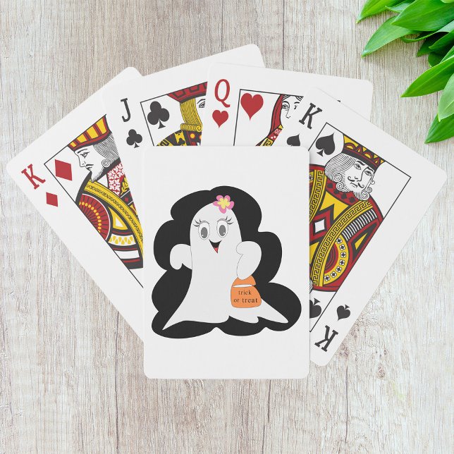 Cartes De Jeu Du Fantôme D'Halloween Cute (Créateur téléchargé)