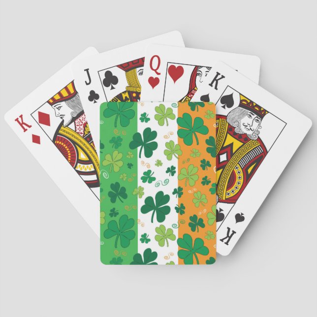 Cartes de jeu du jour de St Patrick (dos)