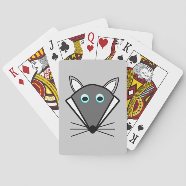 Cartes De Jeu Du Loup D'Halloween (dos)