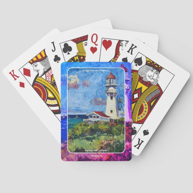 Cartes de jeu du phare de Diamond Head (dos)