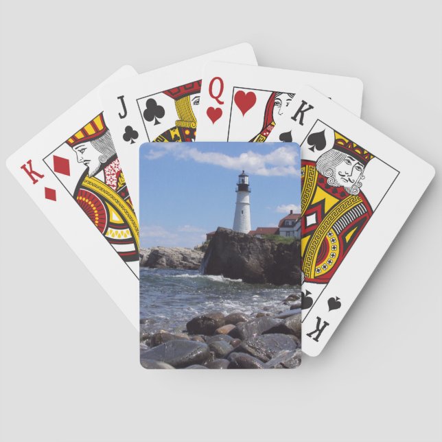 Cartes de jeu du phare du Maine (dos)