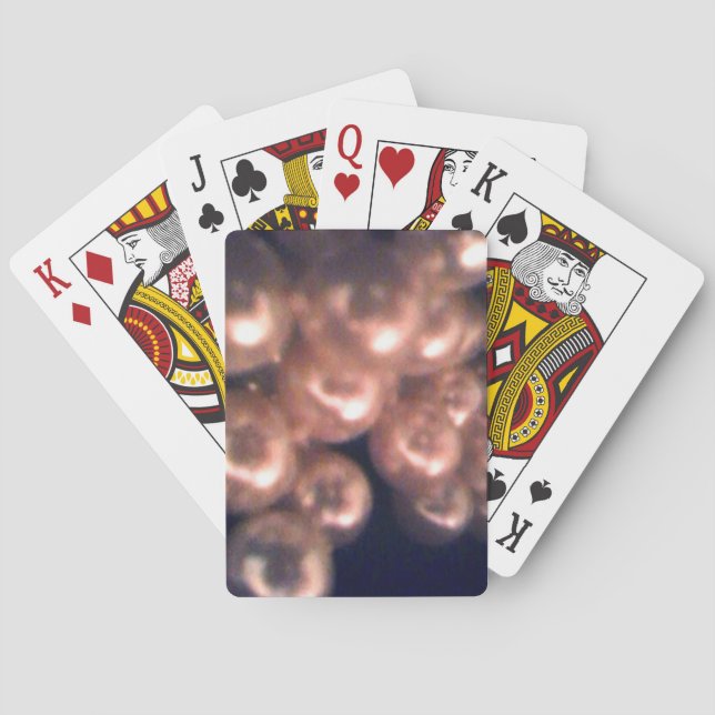 Cartes de jeu en baisse de perles (dos)