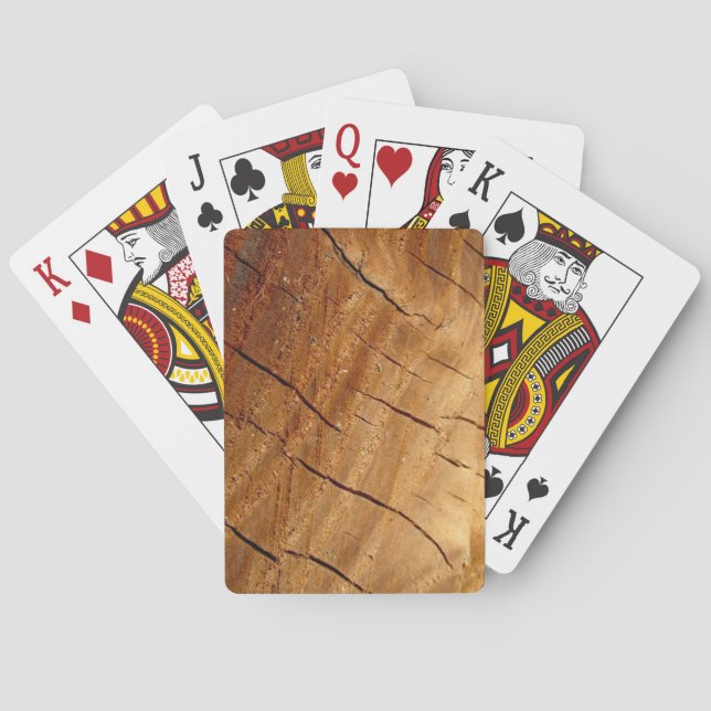 Cartes de jeu en bois (dos)