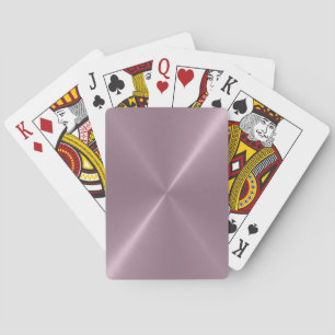 Cartes de jeu en métal brossé