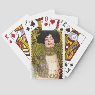 Cartes de jeu en or de Klimt "femme"