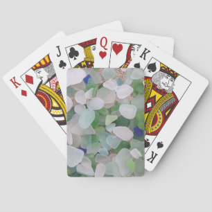 Cartes de jeu en verre de jeux de pont de mer