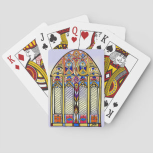 Cartes de jeu en verre souillé
