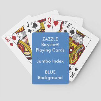 Cartes de jeu enormes faites sur commande BLEUES