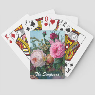 Cartes de jeu faites sur commande de roses