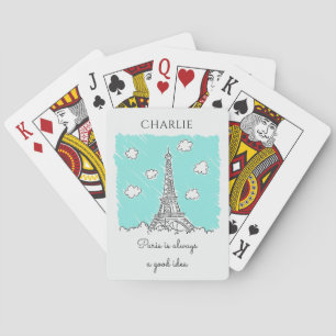 Cartes de jeu faites sur commande des textes de
