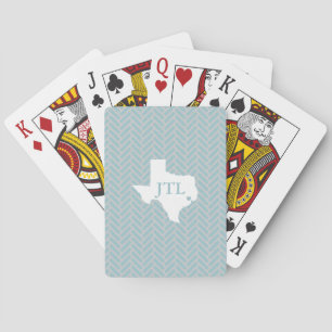 Cartes de jeu faites sur commande d'initiales de