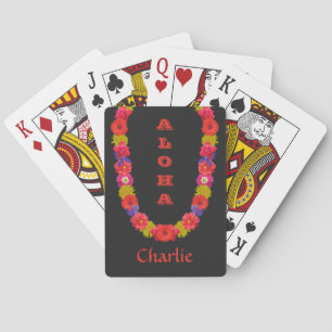 Cartes de jeu faites sur commande hawaïennes de