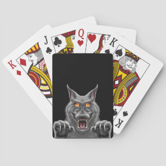 Cartes de jeu féroces de loup-garou
