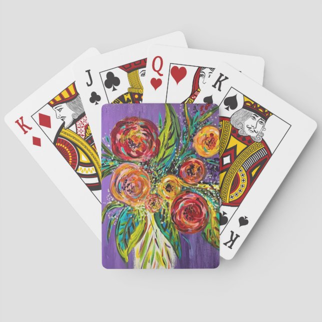 Cartes de Jeu Floral Classique (dos)