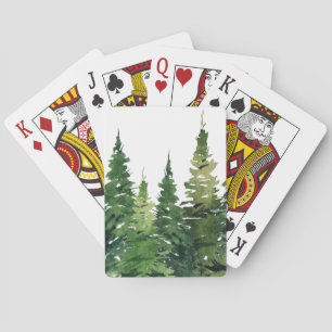 Cartes de jeu - Forêt d'aquarelle