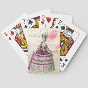 Cartes de jeu françaises d'accent de Marie