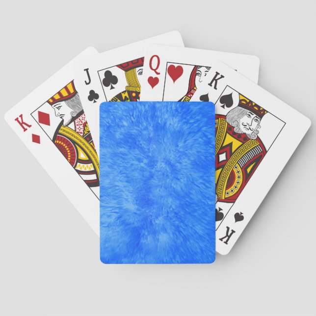 Cartes de Jeu Frénésie Fourrure Bleue (dos)