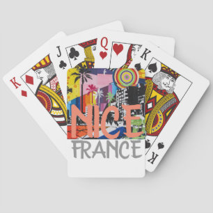 Cartes de jeu gentilles de la France