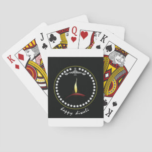 Cartes de jeu heureuses de Diwali
