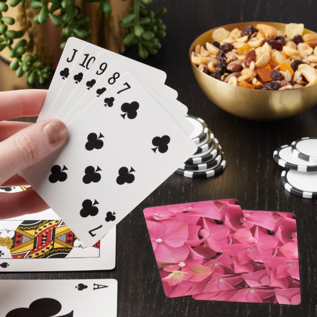 Cartes de jeu - Hydrangée rose foncé (In Situ)