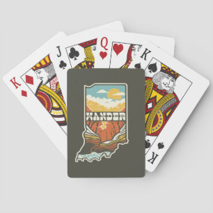 Cartes de jeu Indiana Wander - Vert