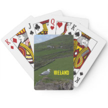 Cartes de jeu irlandaises de l'Irlande de paysage