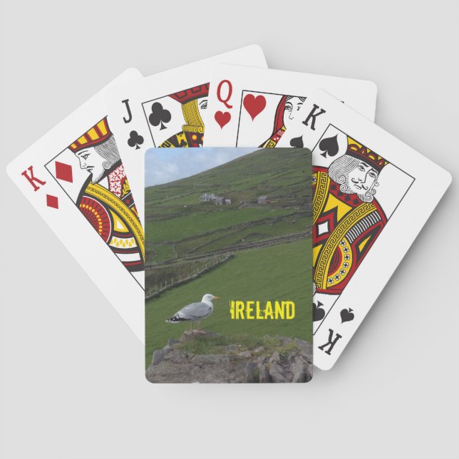 Cartes de jeu irlandaises de l'Irlande de paysage (dos)