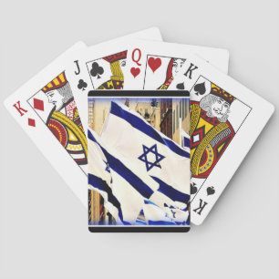 Cartes de jeu israéliennes de drapeau