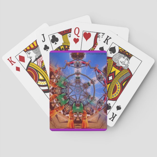 Cartes de jeu justes de kaléidoscope de la (dos)