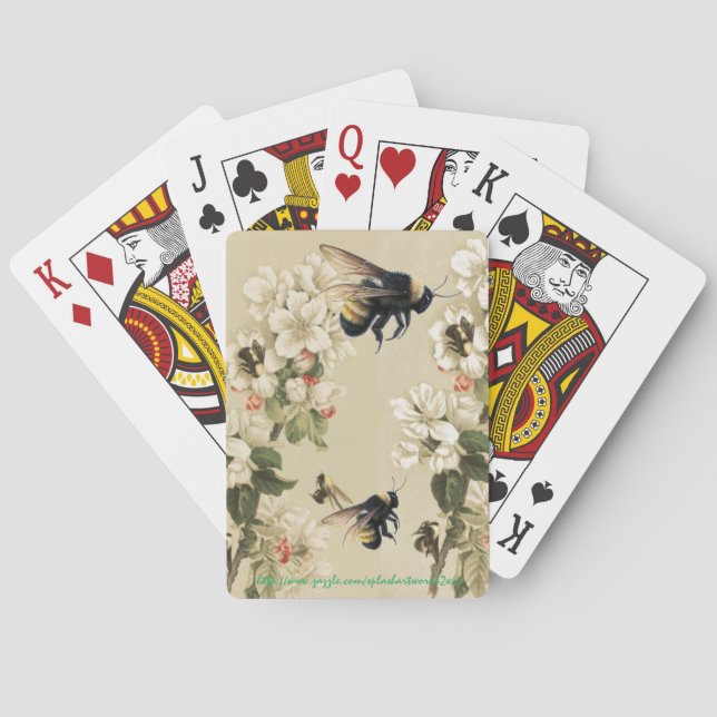 Cartes de jeu "Knees d'abeilles" (dos)